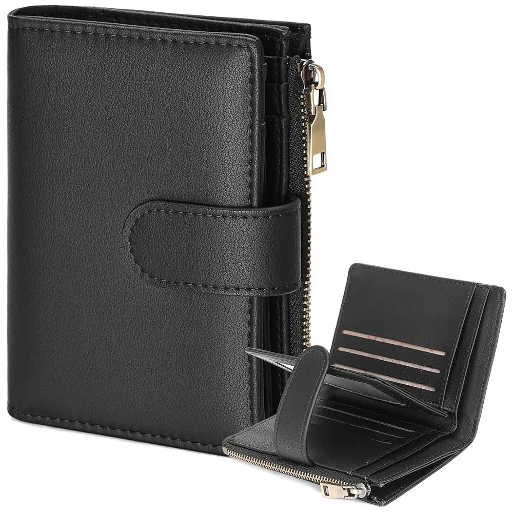 Sendefn Small Women's RFID Bifold Wallet with ID Window - SENDEFN STORE