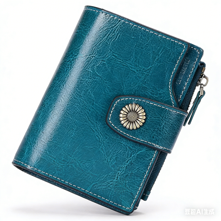 RFID Bifold Wallet with Zipper Coin Pocket for Women – Slim Leather | Sendefn