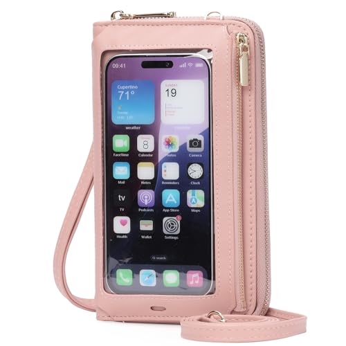 SENDEFN Phone Purse Crossbody Bags for Women Small Travel Wallet Touch Screen RFID Blocking