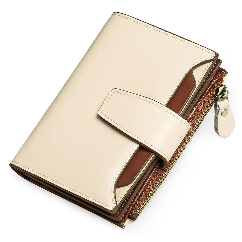 Sendefn Small Women's RFID Bifold Wallet with ID Window - SENDEFN STORE
