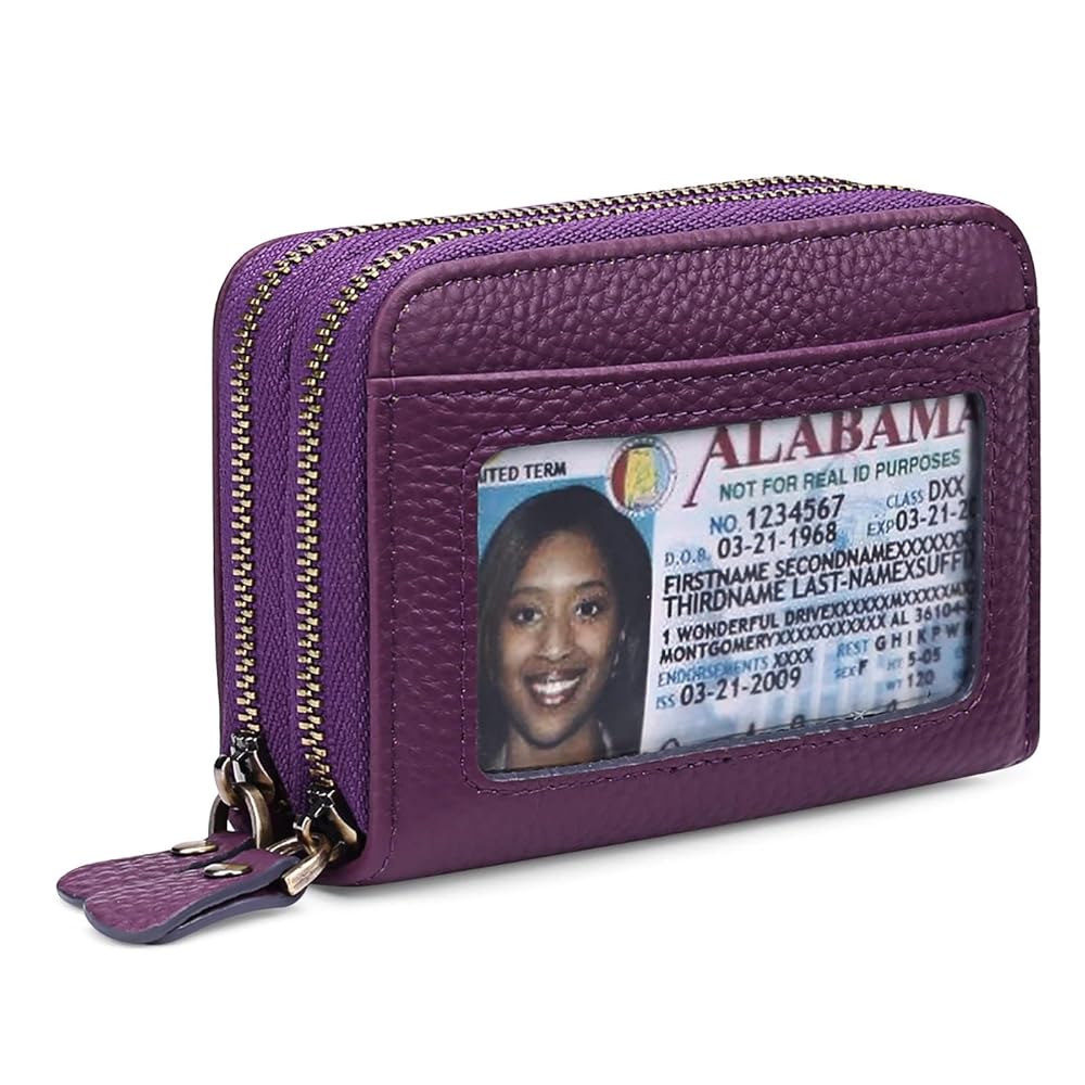 Small Genuine Leather RFID Wallet for Women – Accordion Style | Sendefn