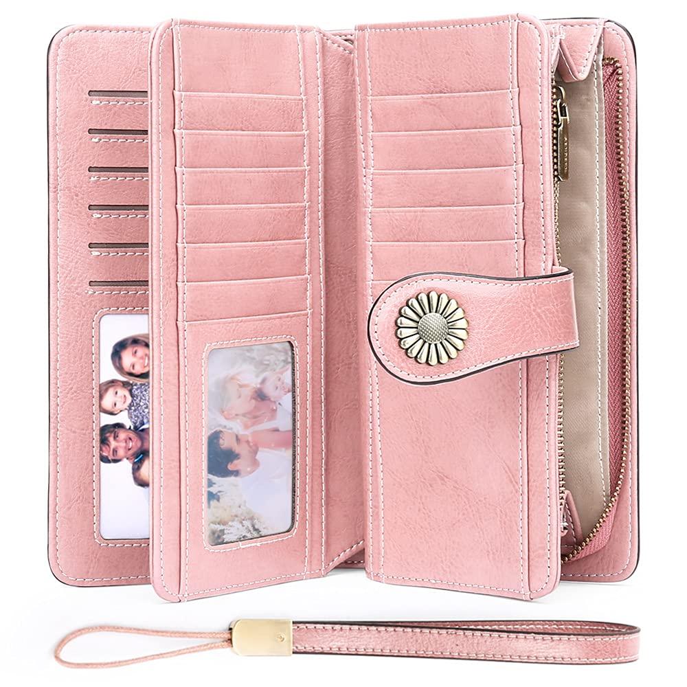 Sendefn Women's RFID Leather Wristlet Wallet - SENDEFN STORE