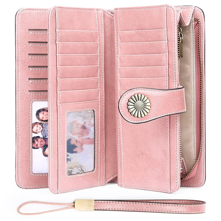 Sendefn Women's RFID Leather Wristlet Wallet - SENDEFN STORE