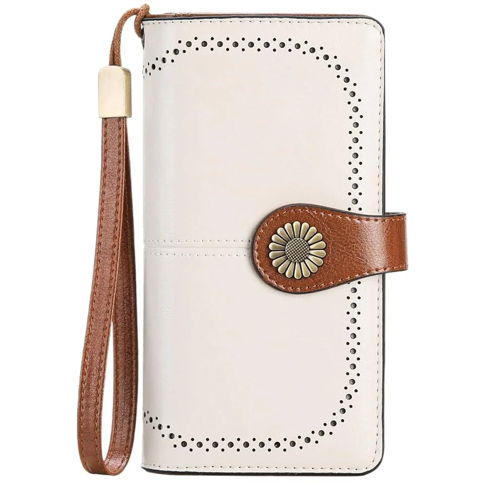 Sendefn Women's RFID Leather Wristlet Wallet - SENDEFN STORE