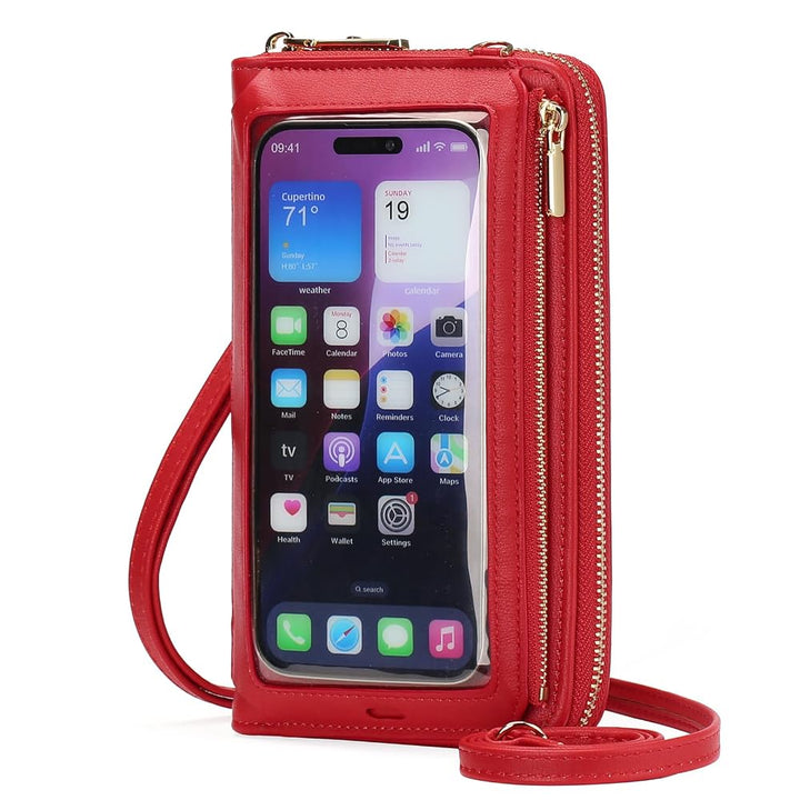 SENDEFN Phone Purse Crossbody Bags for Women Small Travel Wallet Touch Screen RFID Blocking