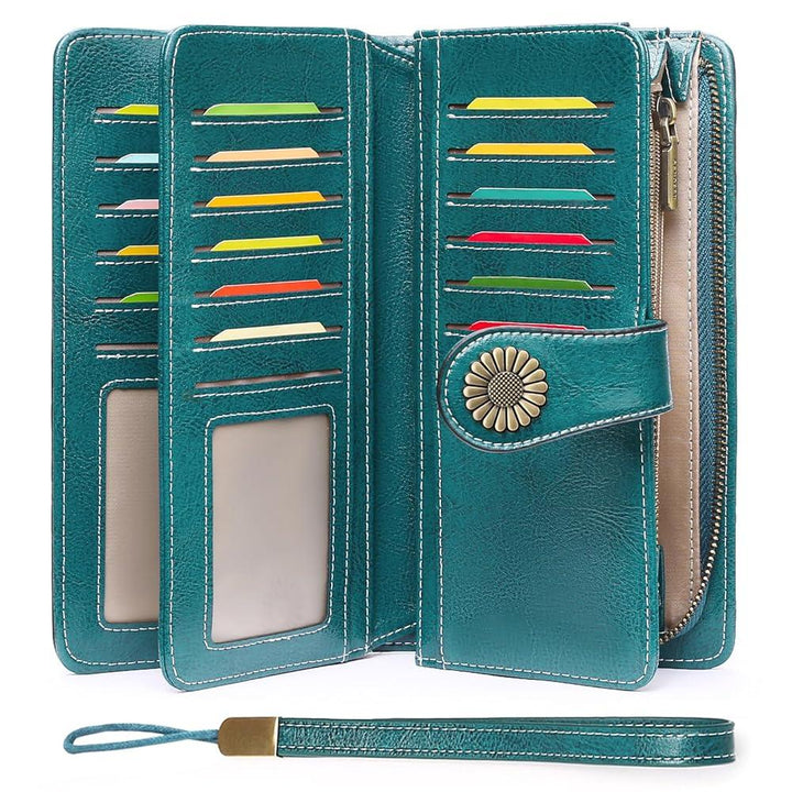Sendefn Women's RFID Leather Wristlet Wallet - SENDEFN STORE