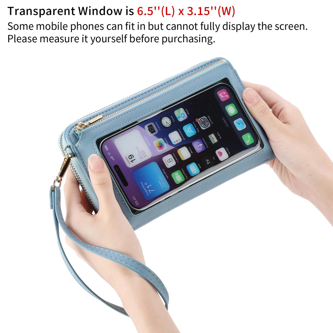 SENDEFN Phone Purse Crossbody Bags for Women Small Travel Wallet Touch Screen RFID Blocking