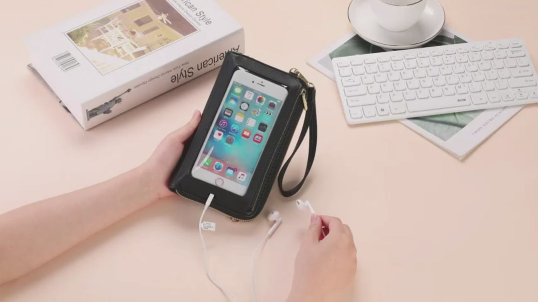 SENDEFN Phone Purse Crossbody Bags for Women Small Travel Wallet Touch Screen RFID Blocking